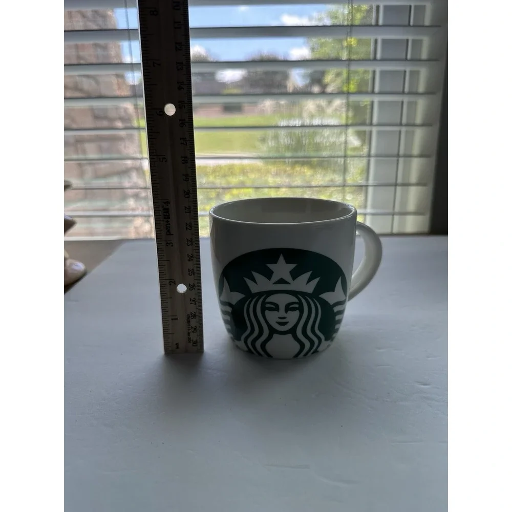 Starbucks 2017 14oz Green White Siren Logo Coffee Cup Ceramic Mug Mermaid Barrel